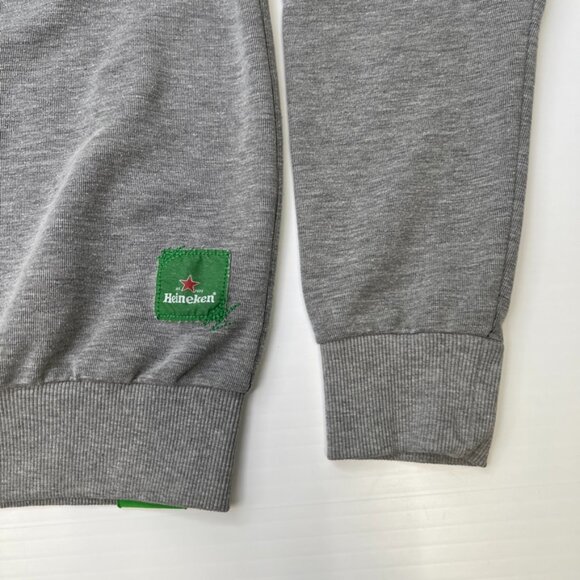 Heineken Sweatshirt Men Medium Embossed Logo Classic Jumper Work Party Core Ex - Picture 13 of 15